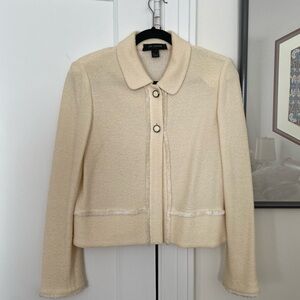 St. John cream ivory jacket 8